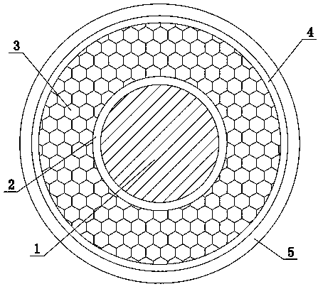 Communication cable with low dielectric constant insulation structure