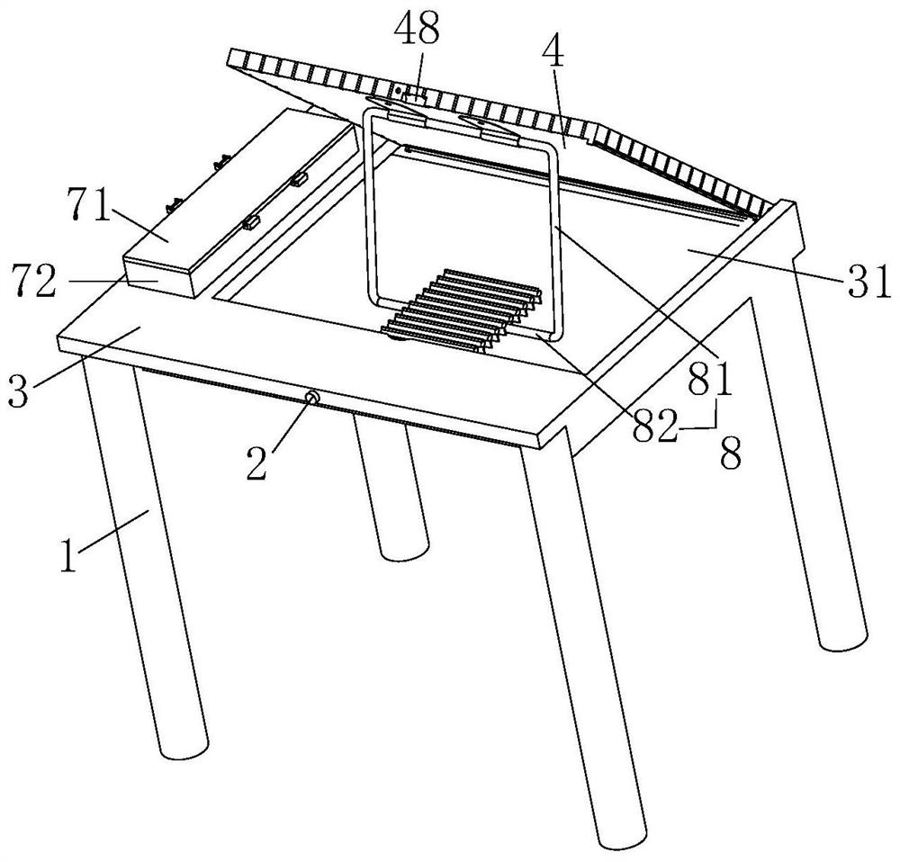 Multifunctional table for mechanical drawing