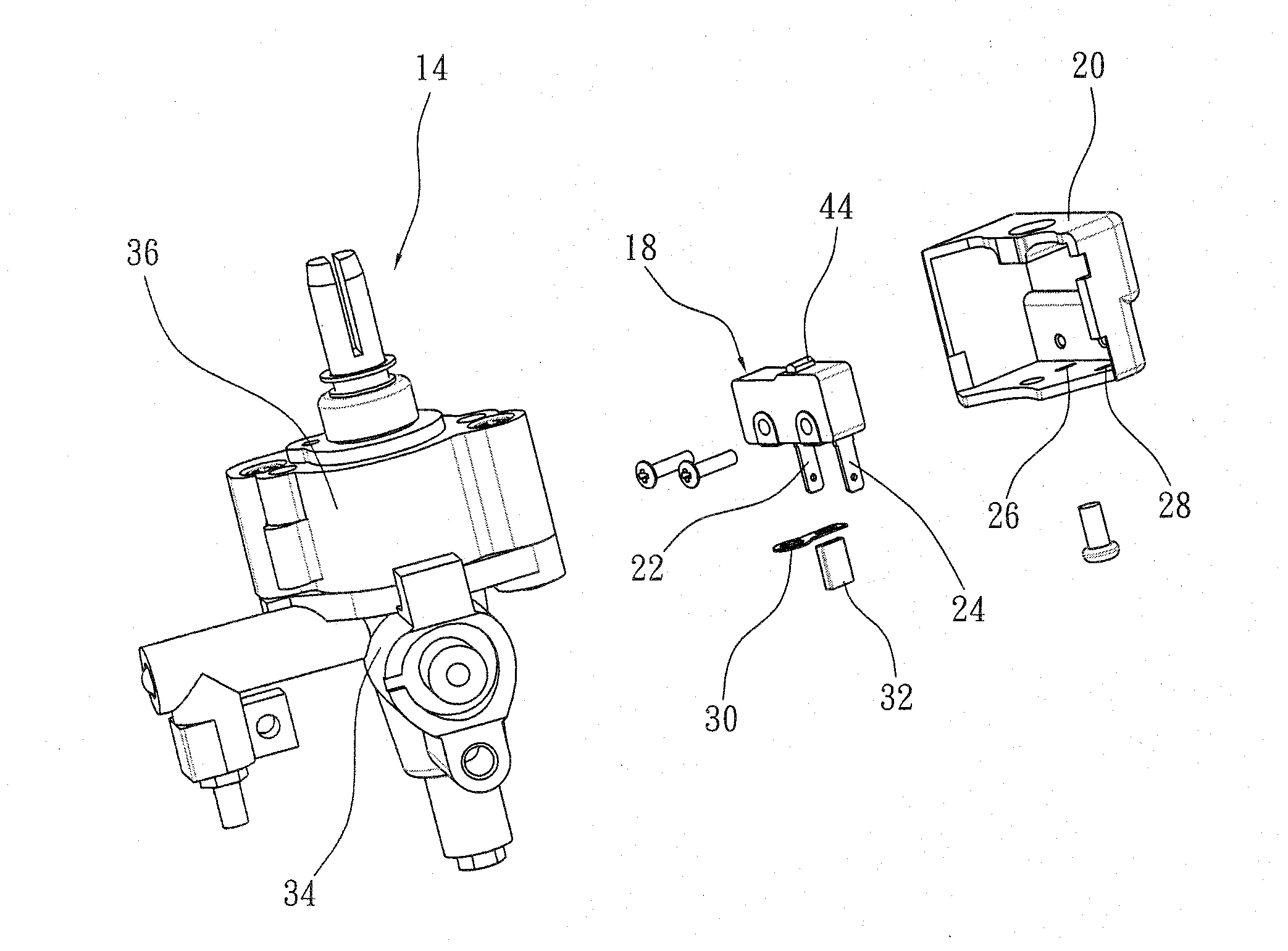 Gas ignition switch