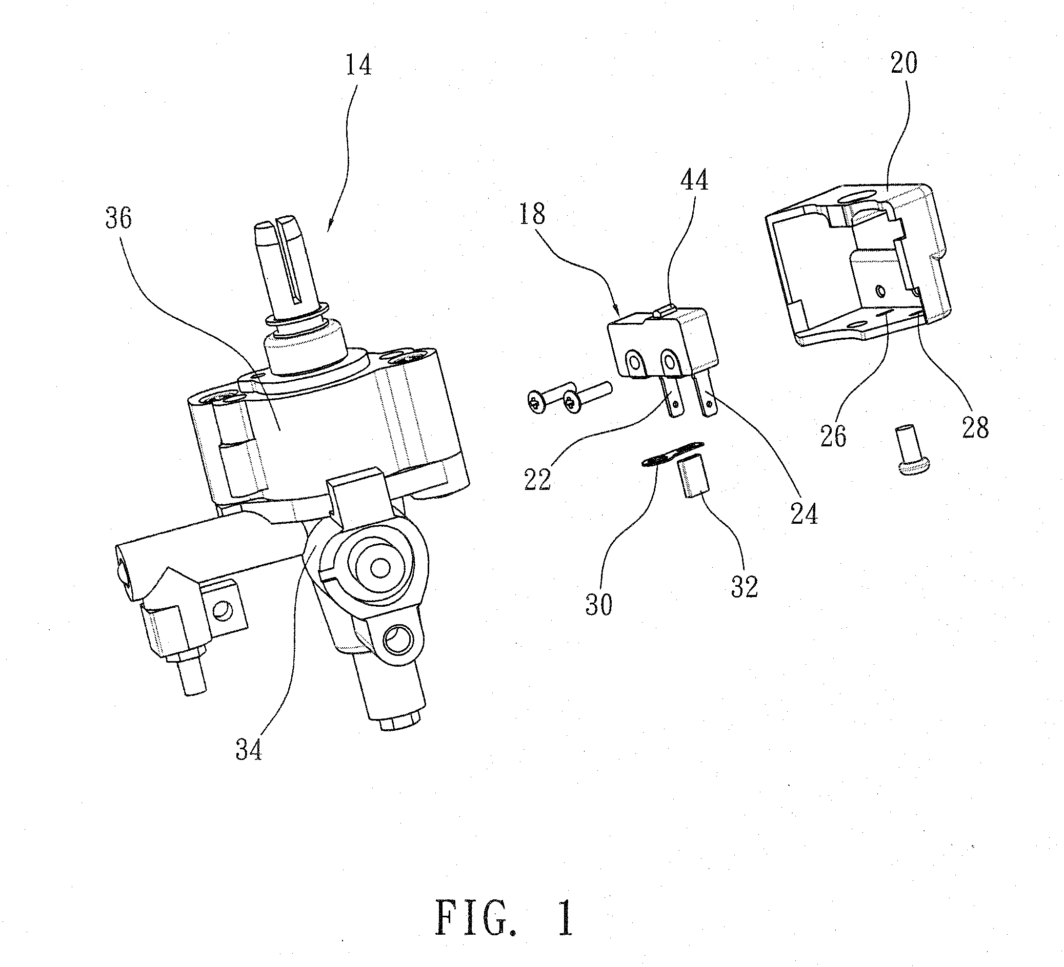 Gas ignition switch