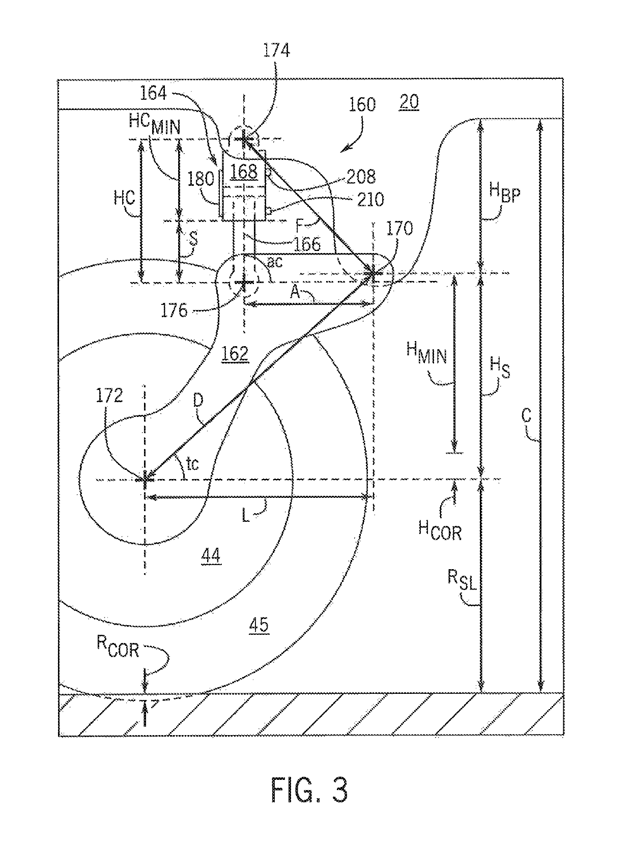 Suspension control system providing closed loop control of hydraulic fluid volumes for an agricultural machine