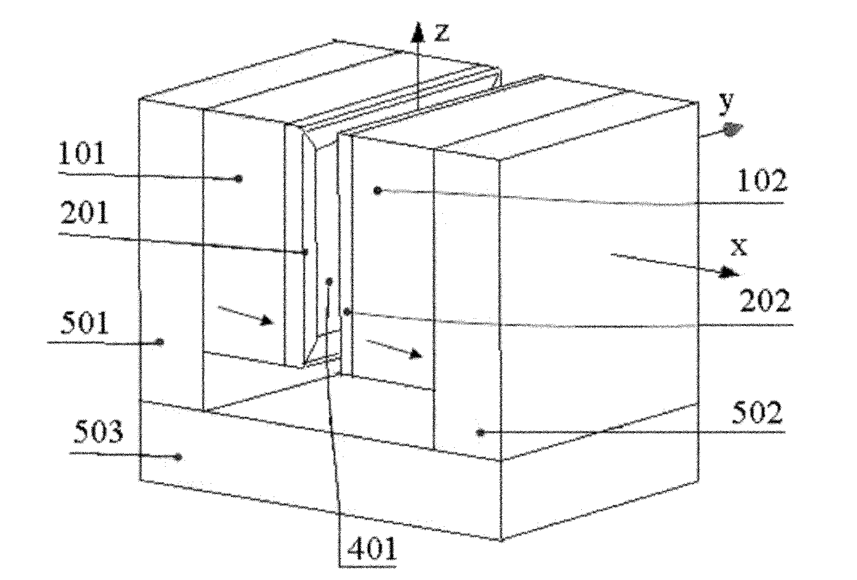 Magnetic circuit for detecting chip through nuclear magnetic resonance microscope