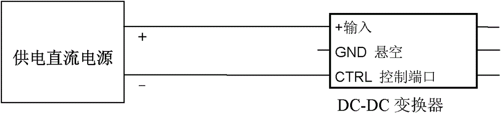 DC-DC converter with protection control port