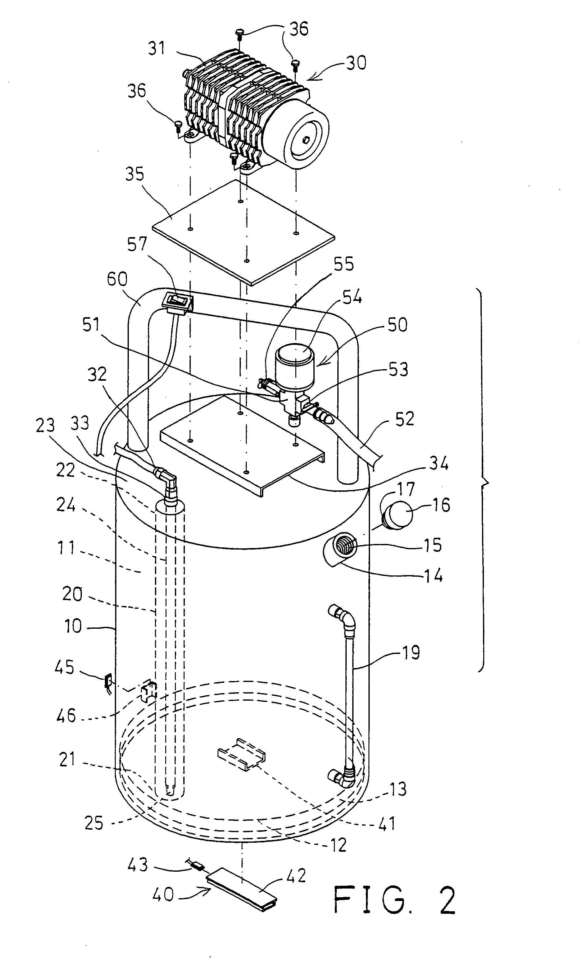 Fuel container having air supplying device