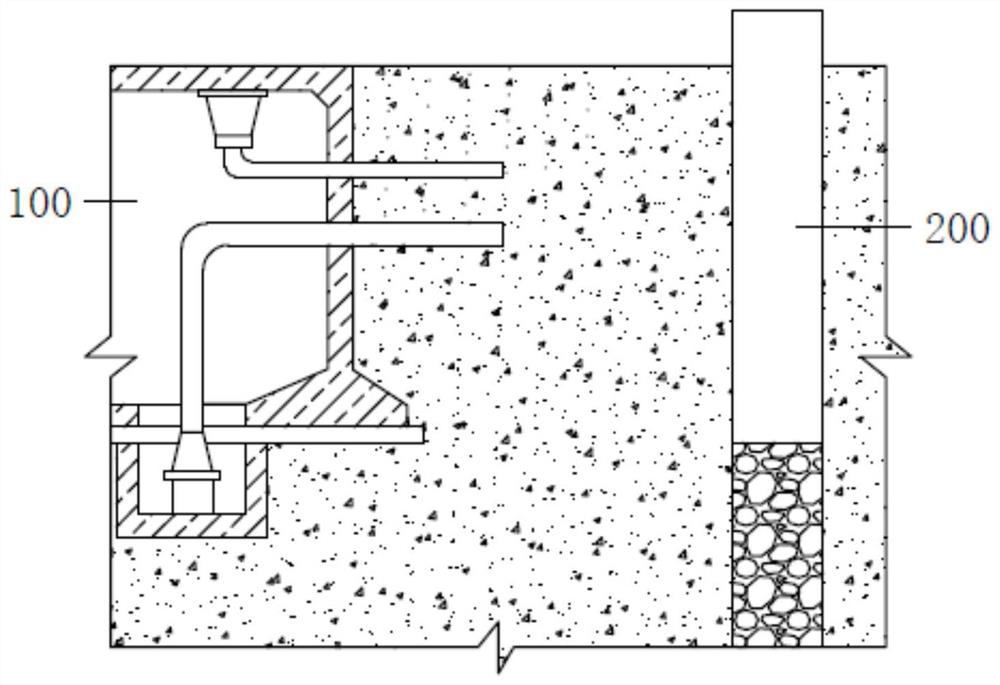 Engineering non-fines concrete water storage and pressure relief well anti-floating structure and implementation method thereof