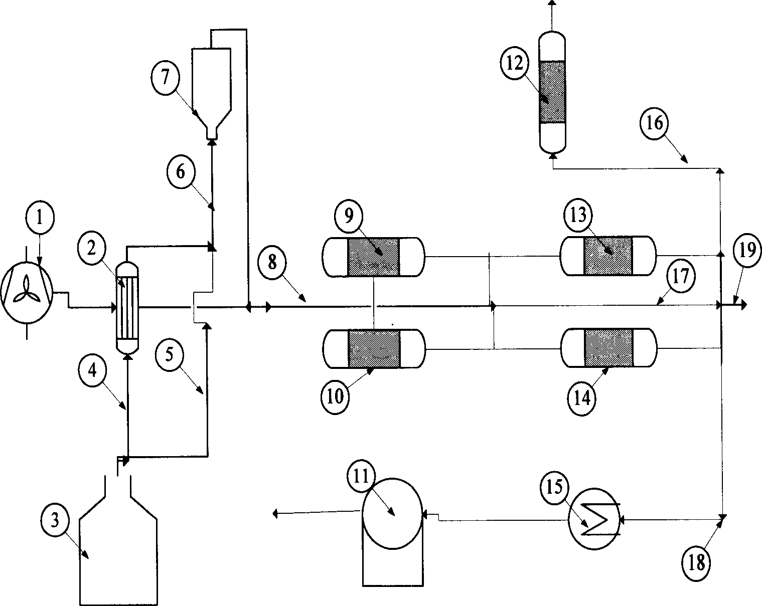 Flue gas hydrargyrum-removing method by catalytic oxidation