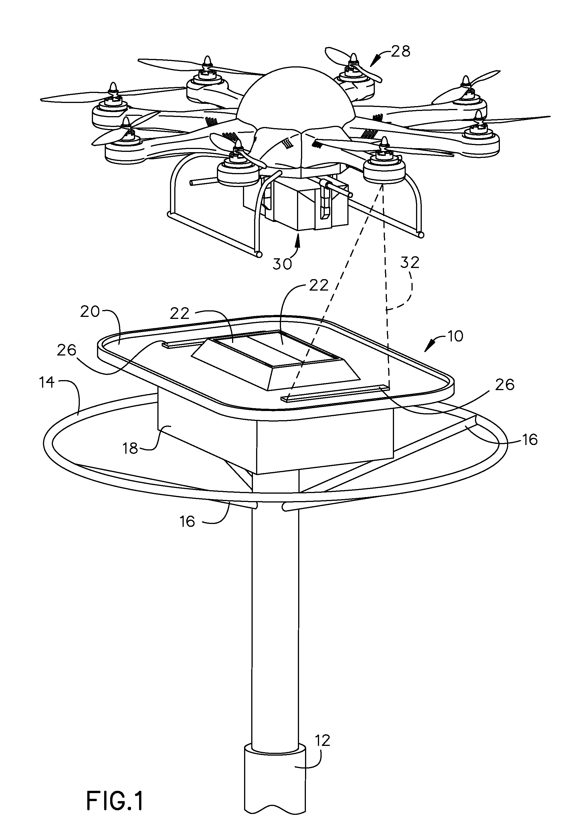 Delivery platform for unmanned aerial vehicles