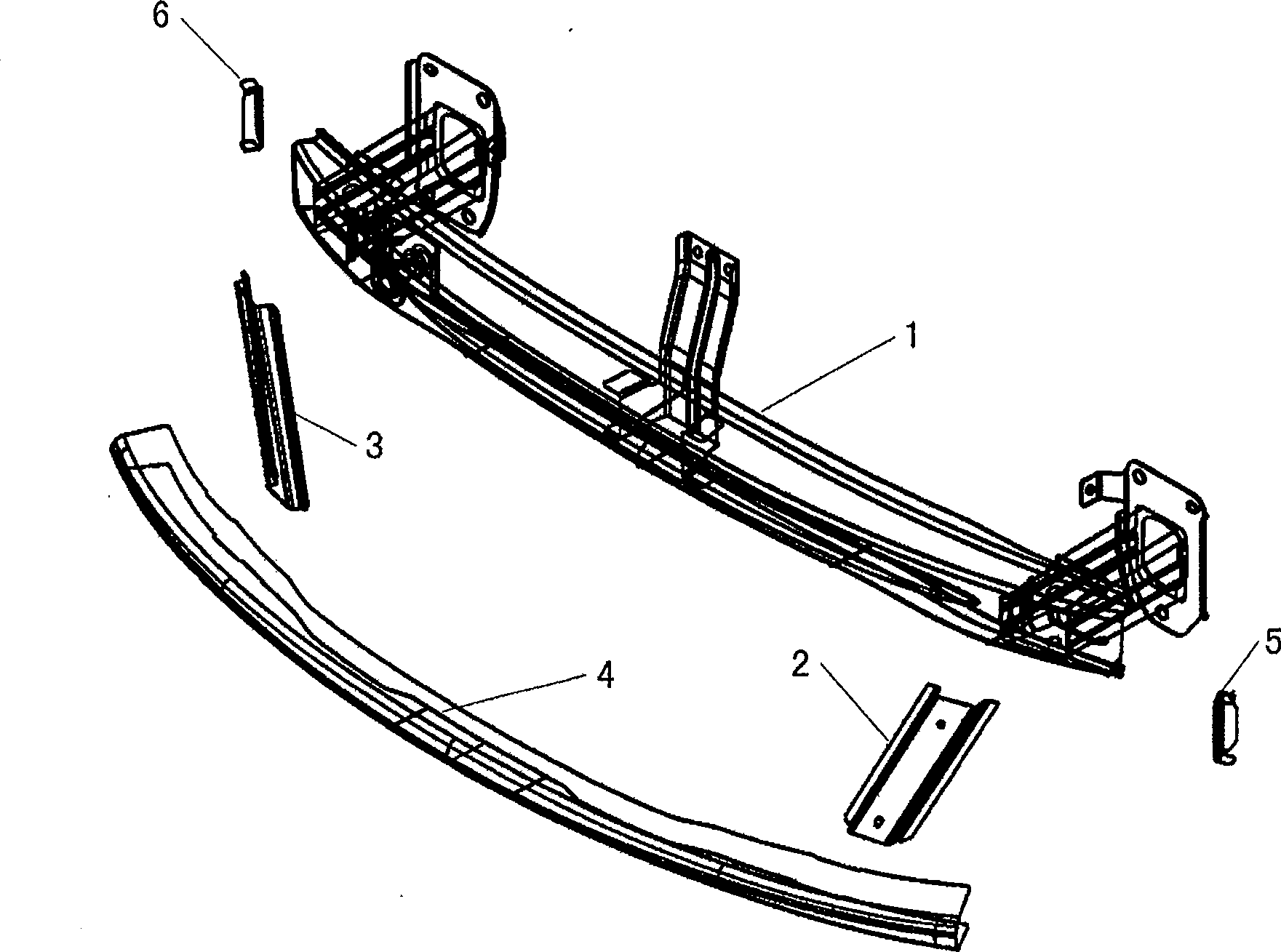 Pedestrian protecting equipment for automobile bumper