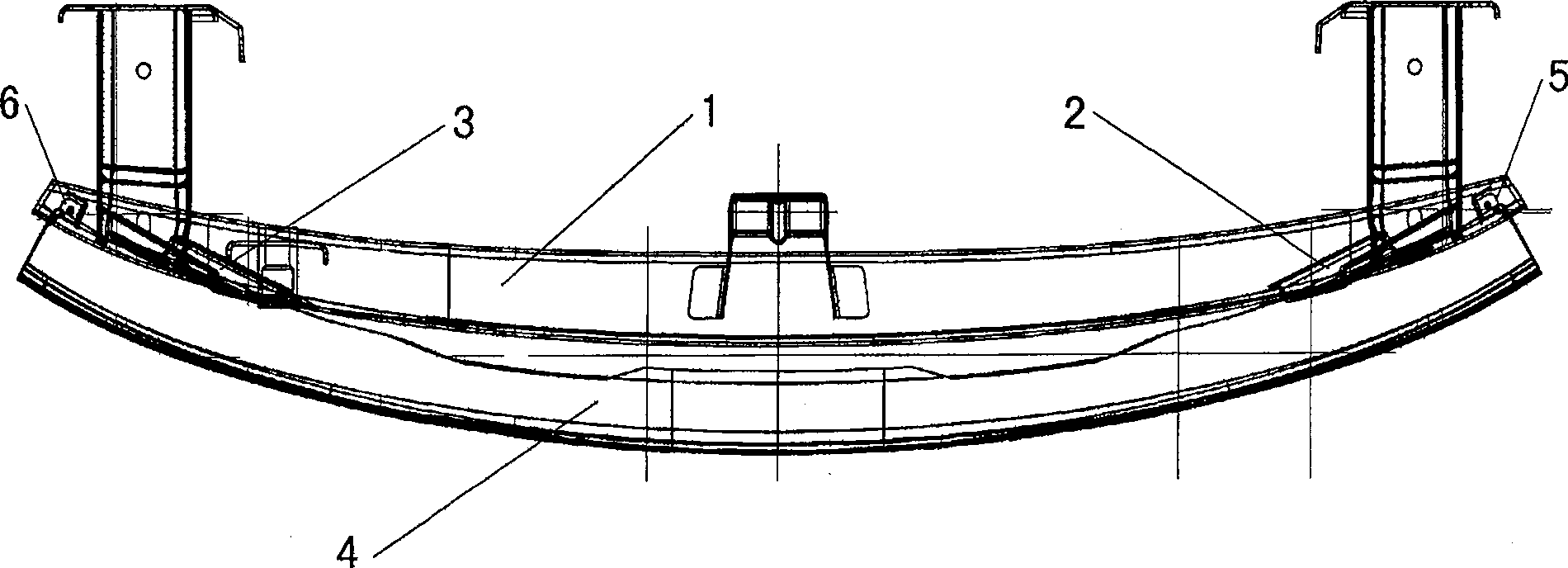 Pedestrian protecting equipment for automobile bumper