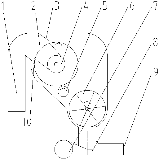 Suction-blowing type seed cotton conveying apparatus