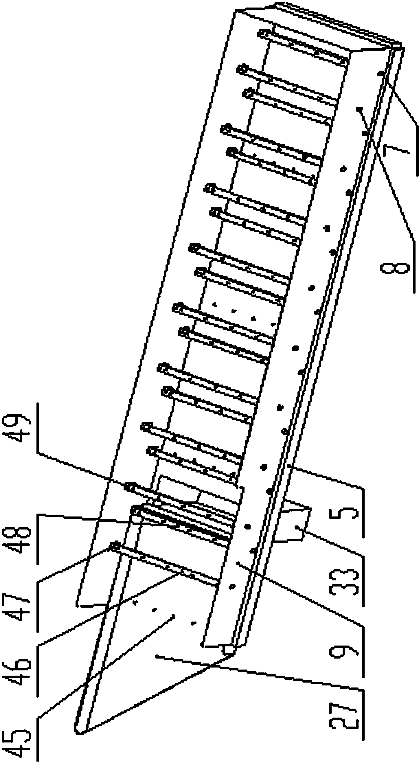 Device for sorting and recycling broken cigarette paper and tobacco powder in tobacco shreds