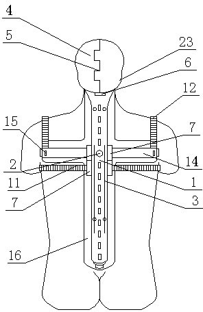Cross fixator for head, neck and limbs fractures