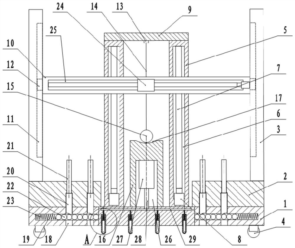 Perpendicularity detection device for constructional engineering
