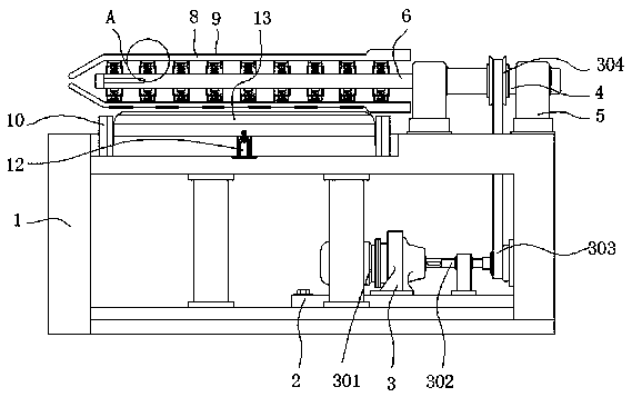 Burr cleaning device with grinding structure for bearing machining