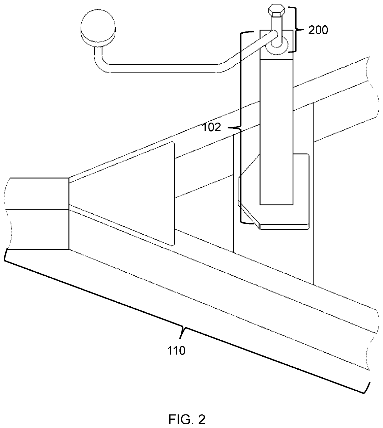 Trailer Crank Extension Device for Automated Raising and Lowering of a Trailer