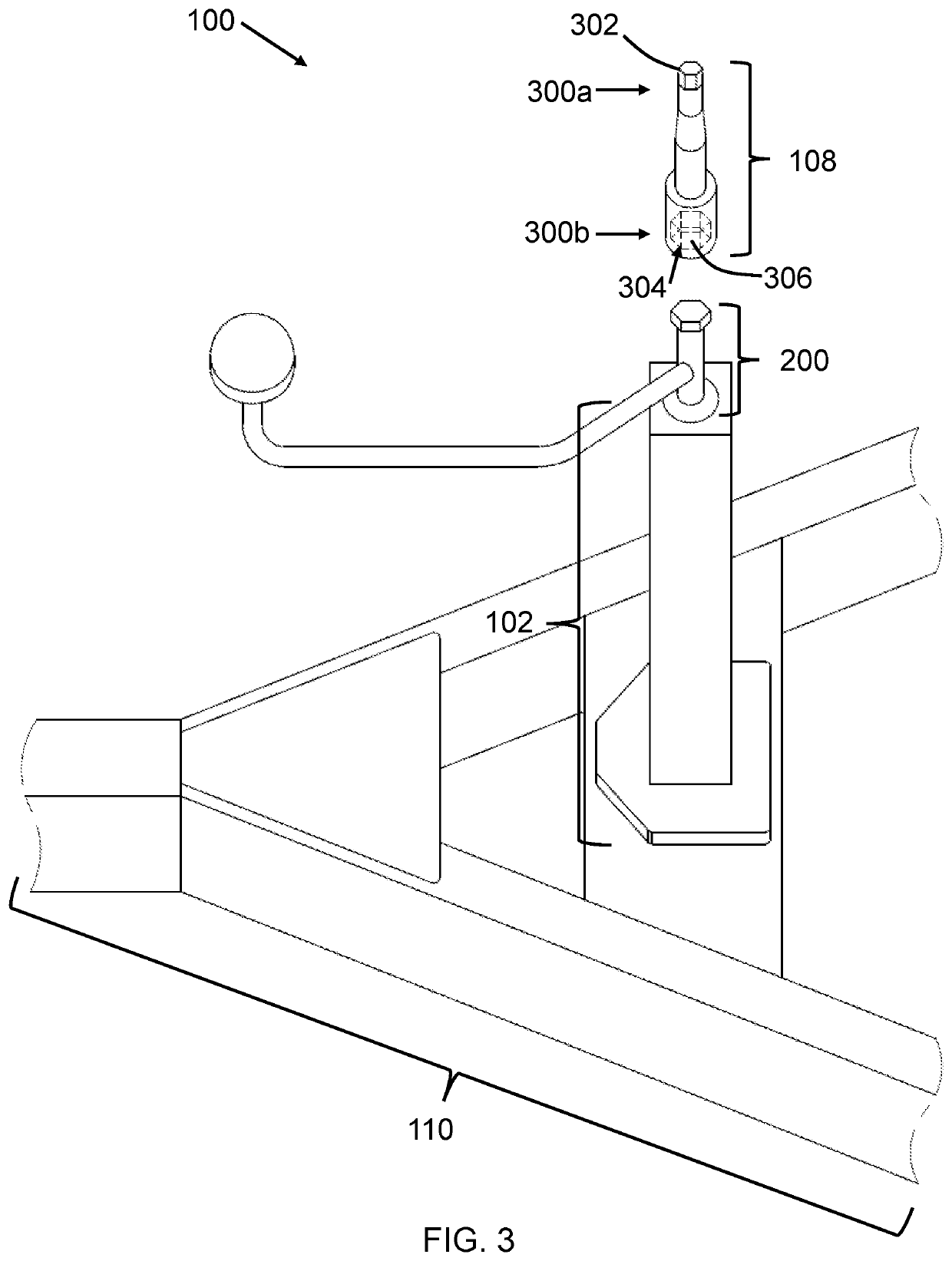 Trailer Crank Extension Device for Automated Raising and Lowering of a Trailer