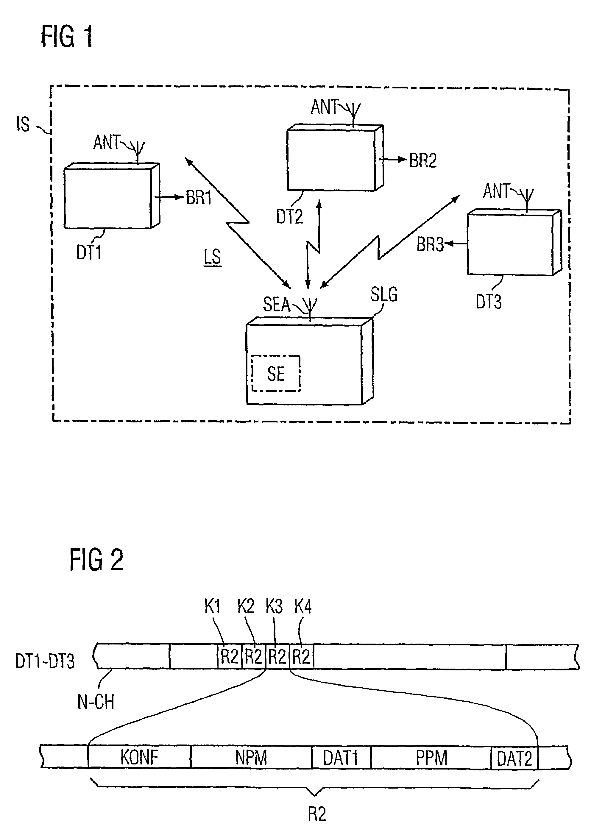 Method for determining the distance between a base station and a mobile object, in addition to a base station and identification system for a method of this type