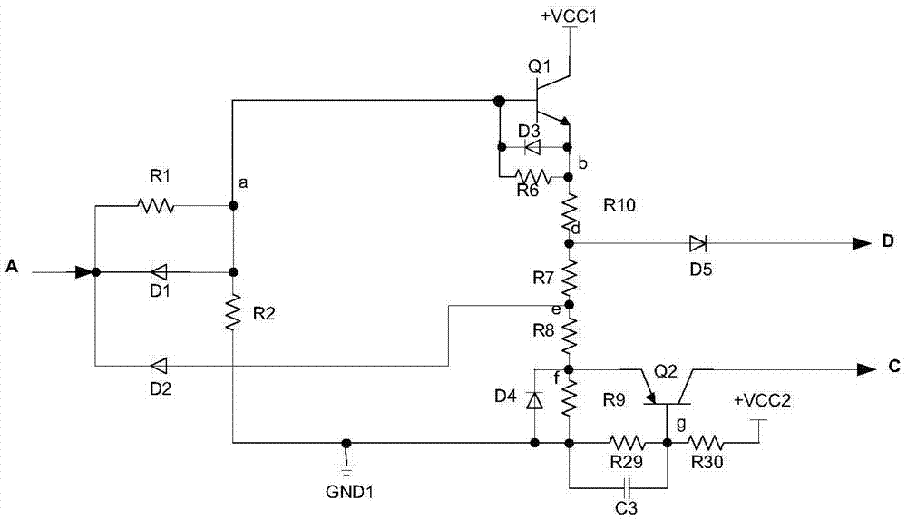 SIC MOSFET over-current short-circuit detection circuit and detection protection system