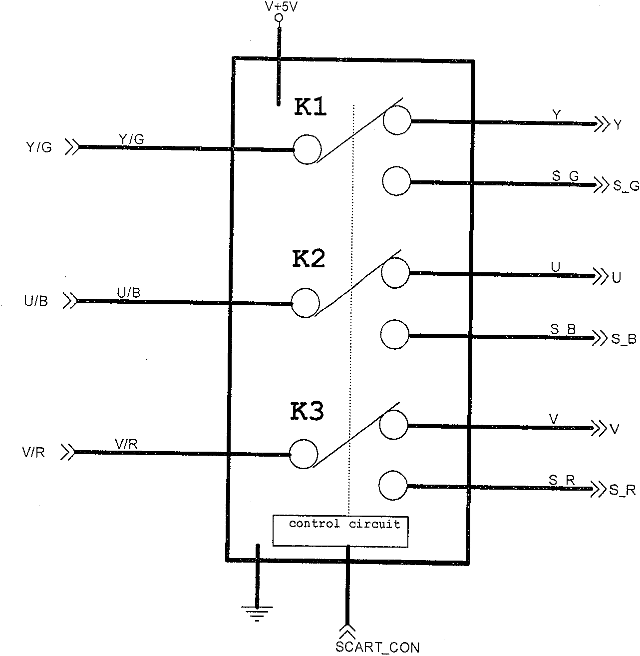 Video switch circuit