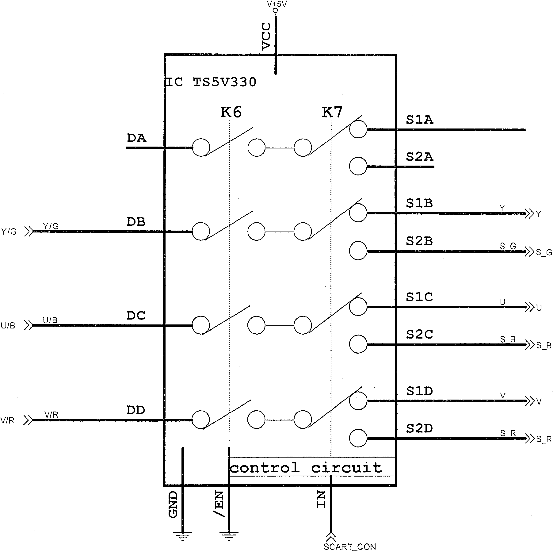 Video switch circuit