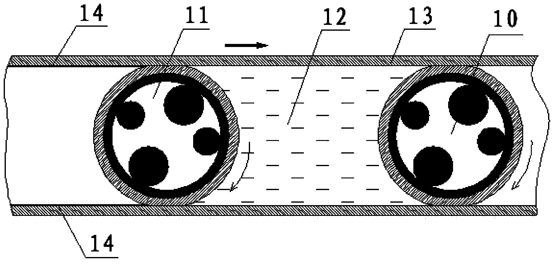 Extrusion coating device for internal corrosion prevention of pipeline and coating method thereof