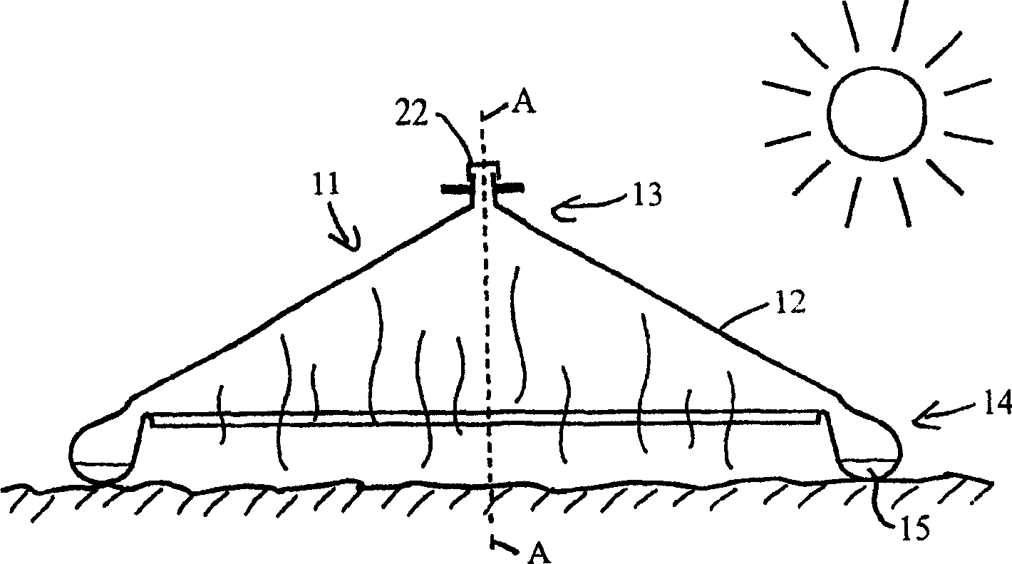 Device for recovering drinking water from condensate as well as a method and a deep-drawing die for production of said device