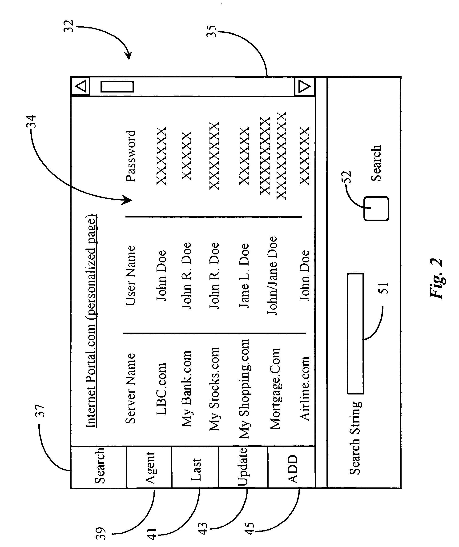 Interactive activity interface for managing personal data and performing transactions over a data packet network