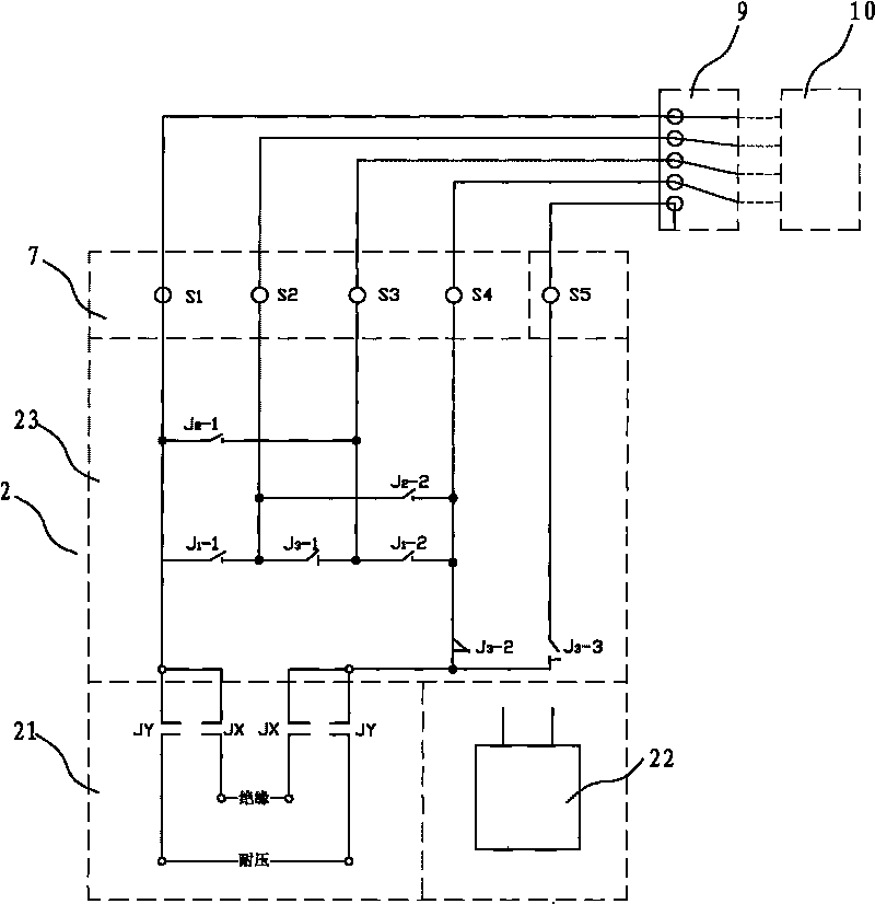 Comprehensive insulation and voltage resistance testing device of electric connector