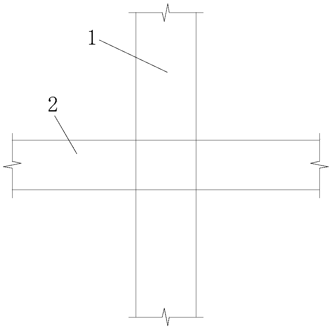 A frame beam-column joint reinforcement structure and its construction method