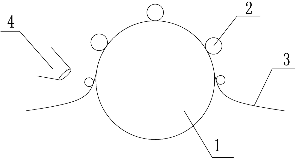 Preparation method of latex-free woven carpet