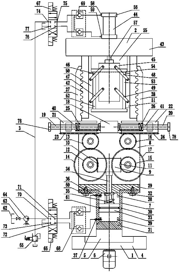 Corrugated pipe forming device