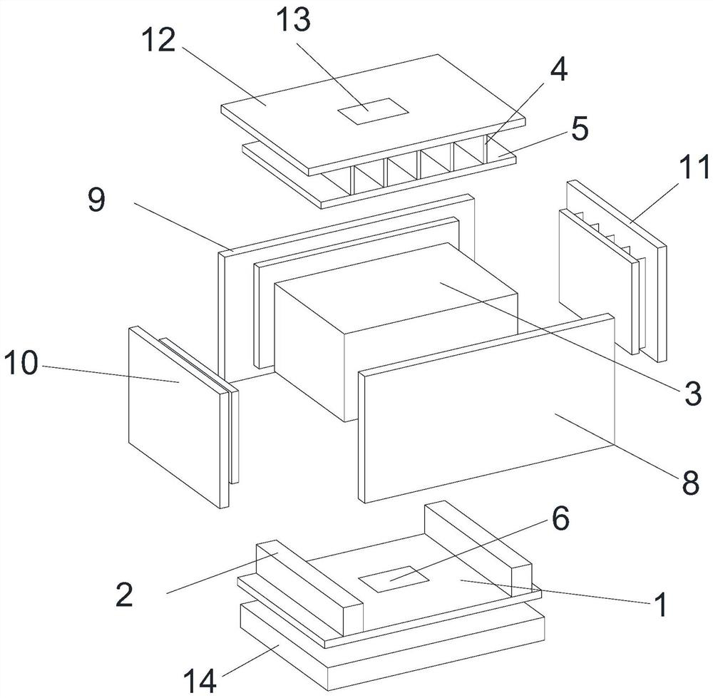 Graphene copper-containing superconductive heat dissipation device