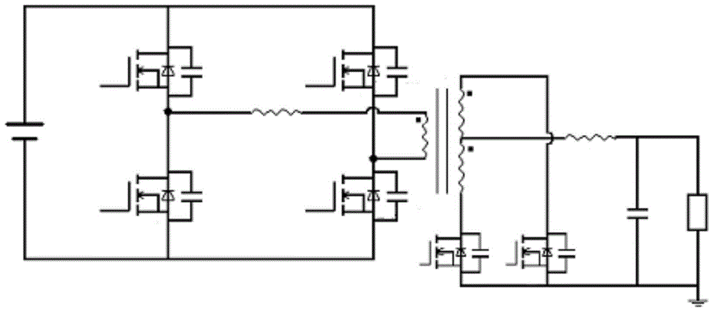 The control circuit of the phase-shifted full-bridge dc/dc converter