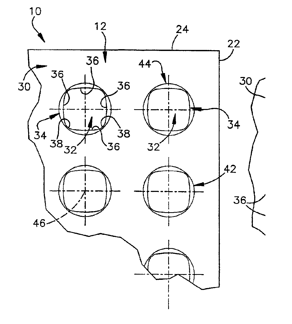 Implantable device for covering and opening in a cranium