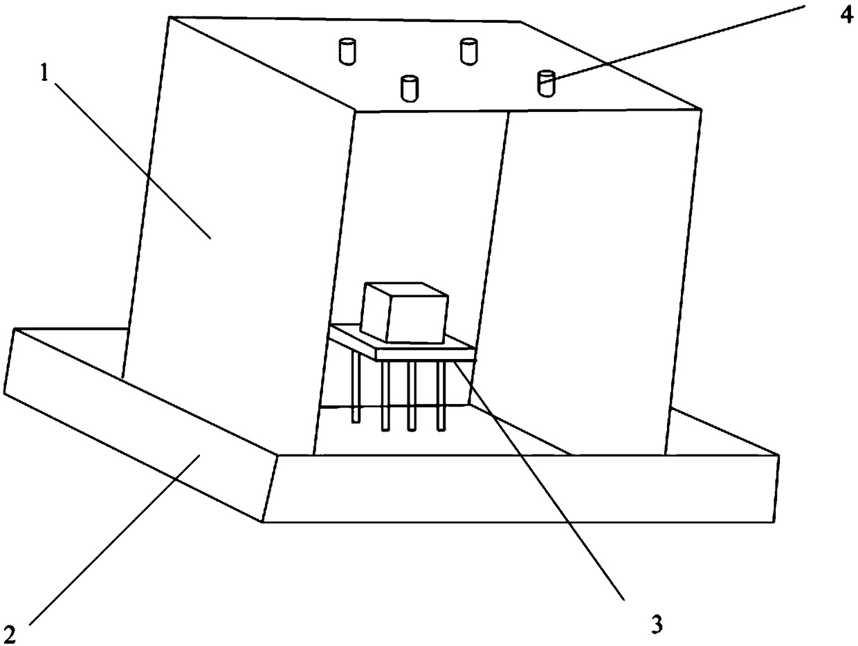 Gas concentration detection device and aluminum ash post-hydrolysis ammonia concentration detection method