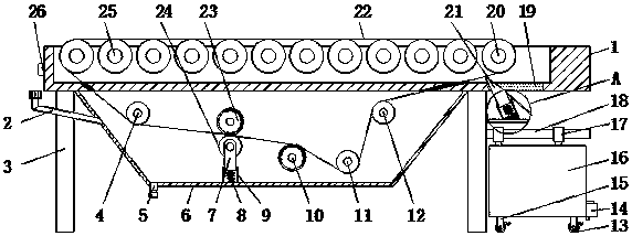 Automatic-cleaning dinner table