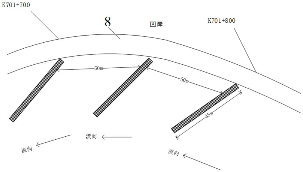 Single gabion for water damage protection of highway subgrade and construction method