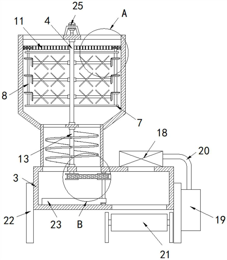 Clinker discharging device for cement production