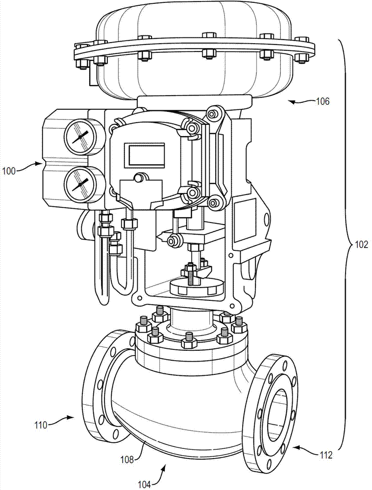 Valve positioner having bypass component and control valve comprised thereof