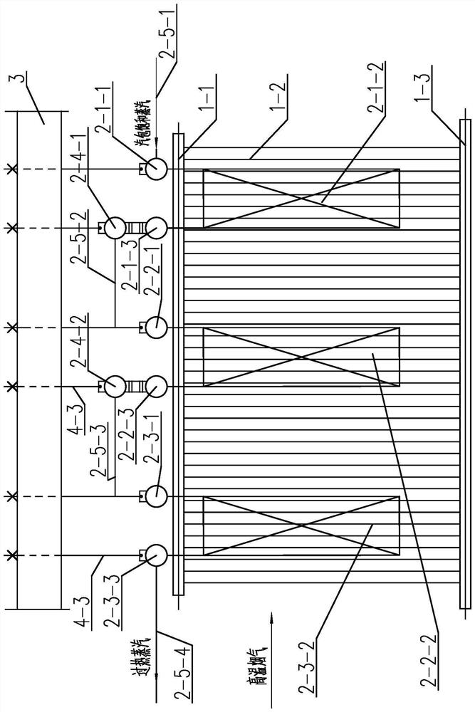 Superheater device with suspension type structure for garbage incinerator