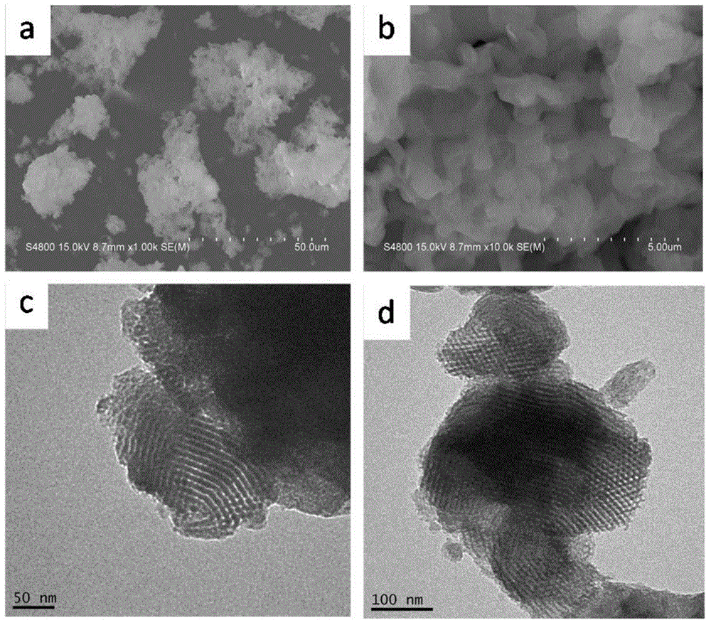 Mesoporous calcium magnesium silicate and polyetheretherketone composite, bone prosthesis as well as preparation method and application of composite