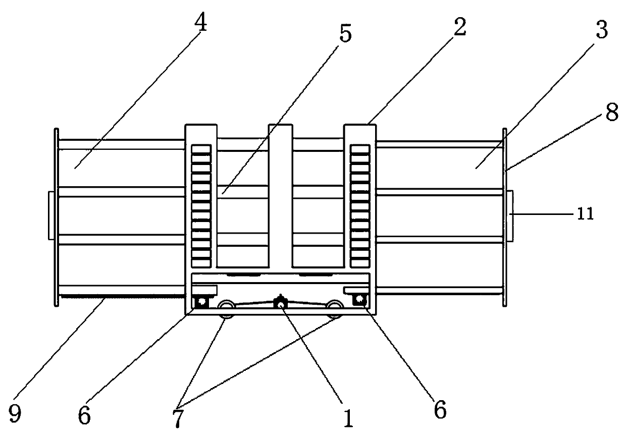 High-speed rail platform door with adjustable door opening position
