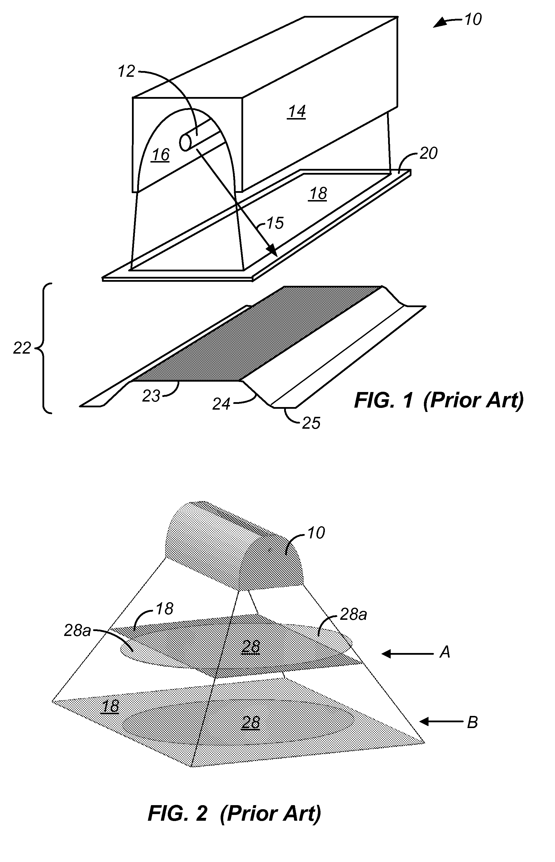 Apparatus and method for exposing a substrate to UV radiation using a reflector having both elliptical and parabolic reflective sections