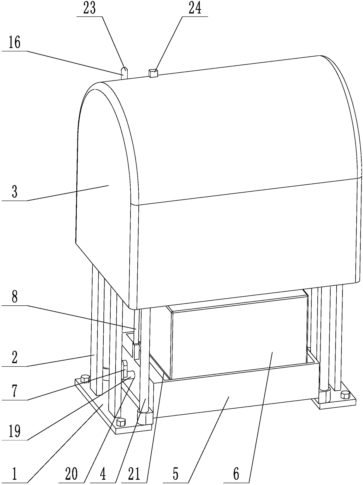 Safety protection device for electrical building construction