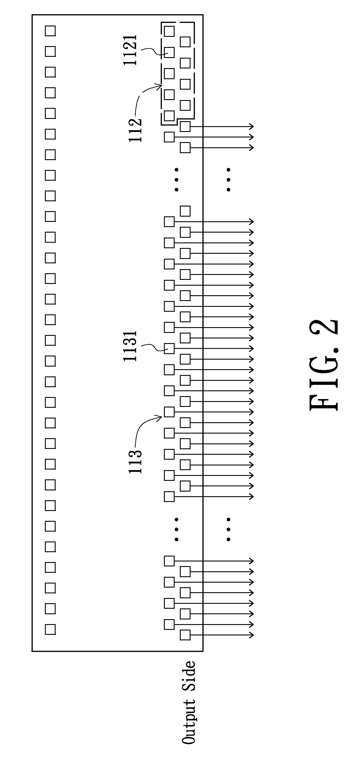 Driver Integrated Circuit Chip and Display Substrate of Flat Panel Display