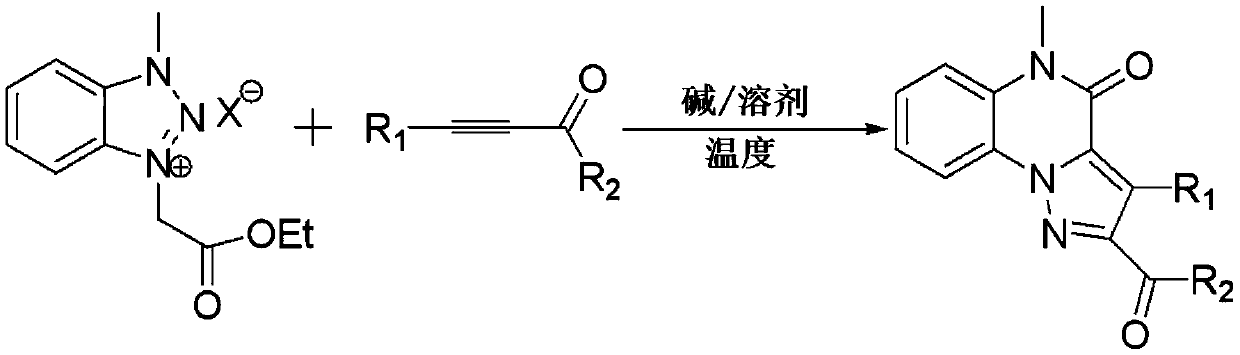 A kind of method for preparing pyrazole quinoxalinone derivative