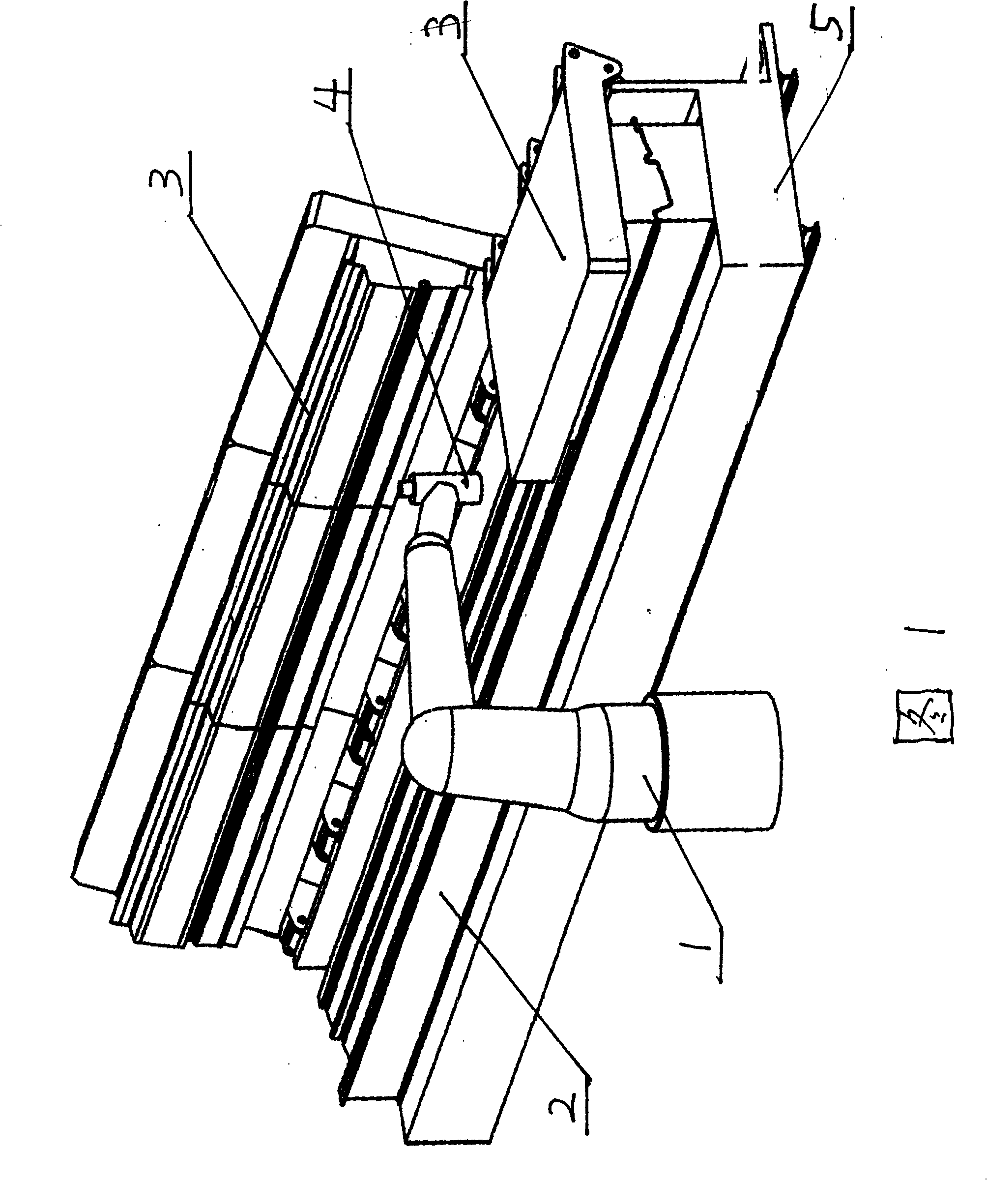 Auto air duct plate open-type foaming device and its air duct plate production method