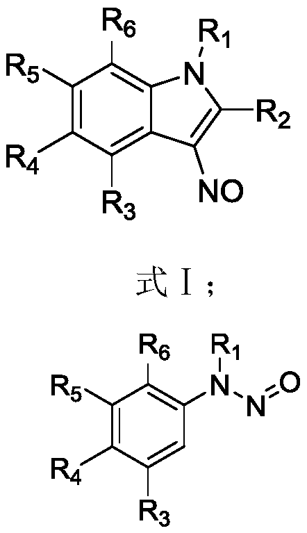 Preparation method of 3-nitroso substituted indole derivative