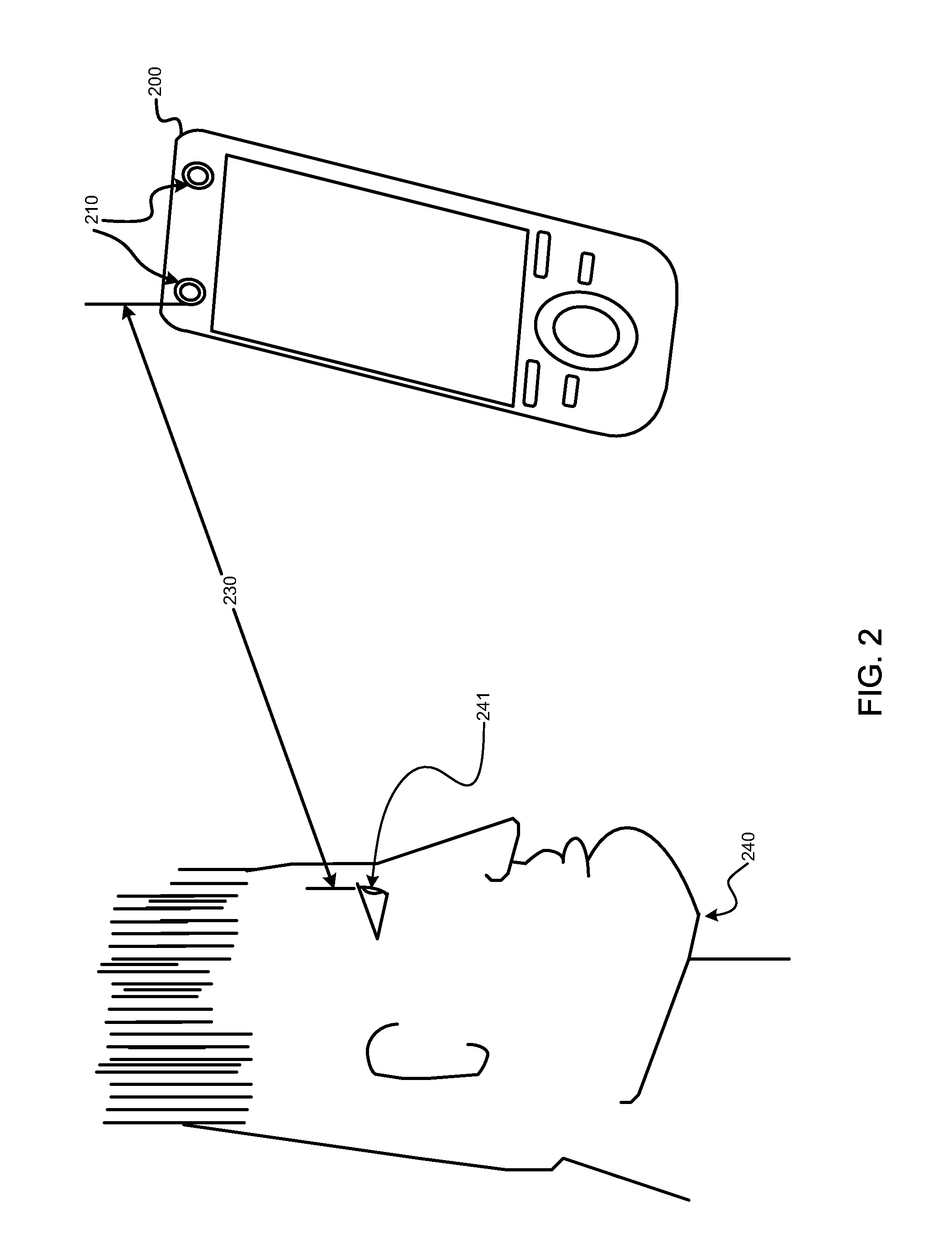Method and apparatus of reducing visual vibration of a mobile electronic display