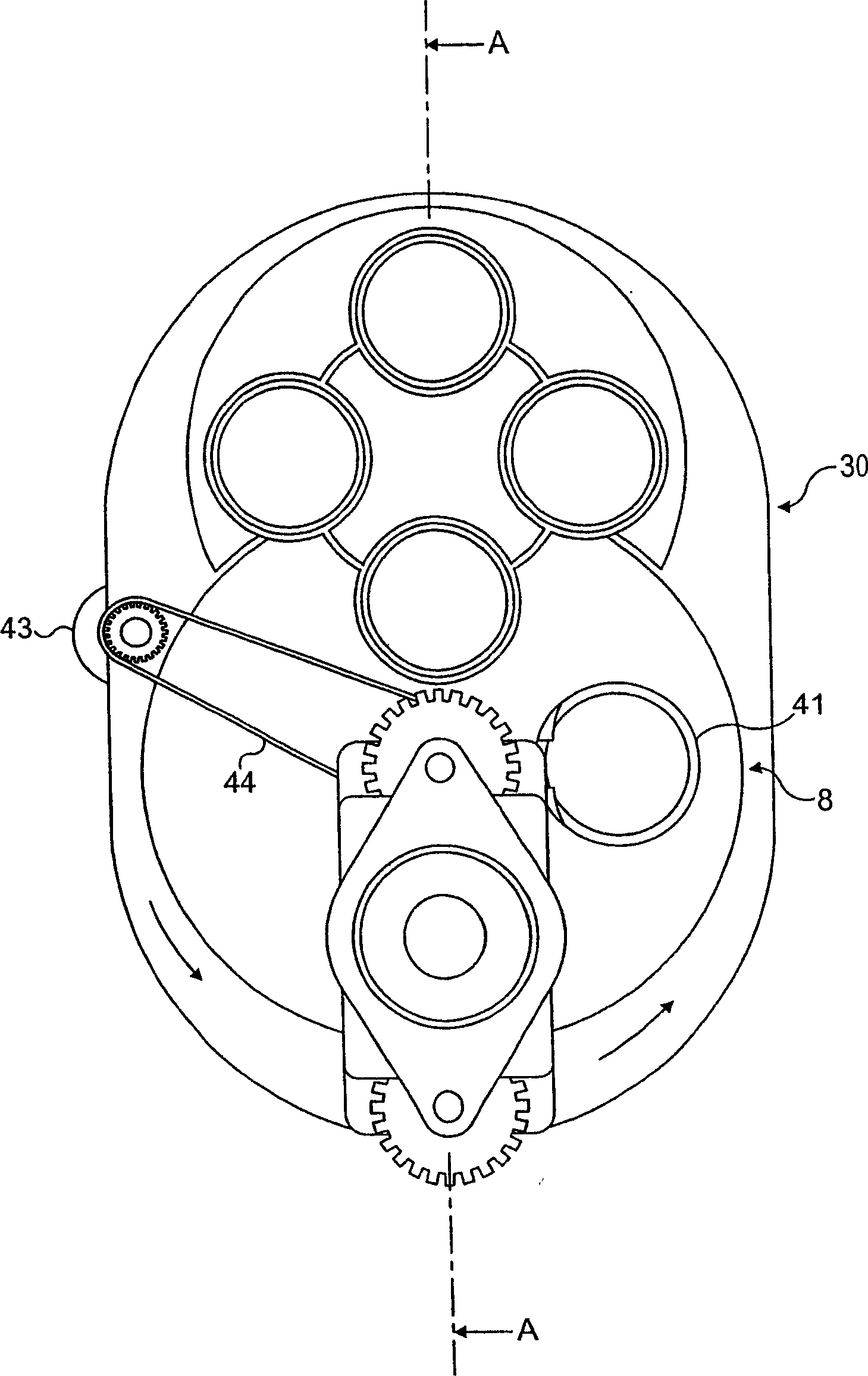 Device and method for selecting and brewing the contents of a capsule to prepare a beverage